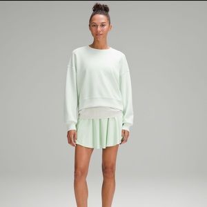 Lululemon Perfectly oversized cropped crew Kohlrabi Green